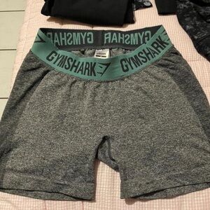 Gymshark Charcoal and Aqua Shorts